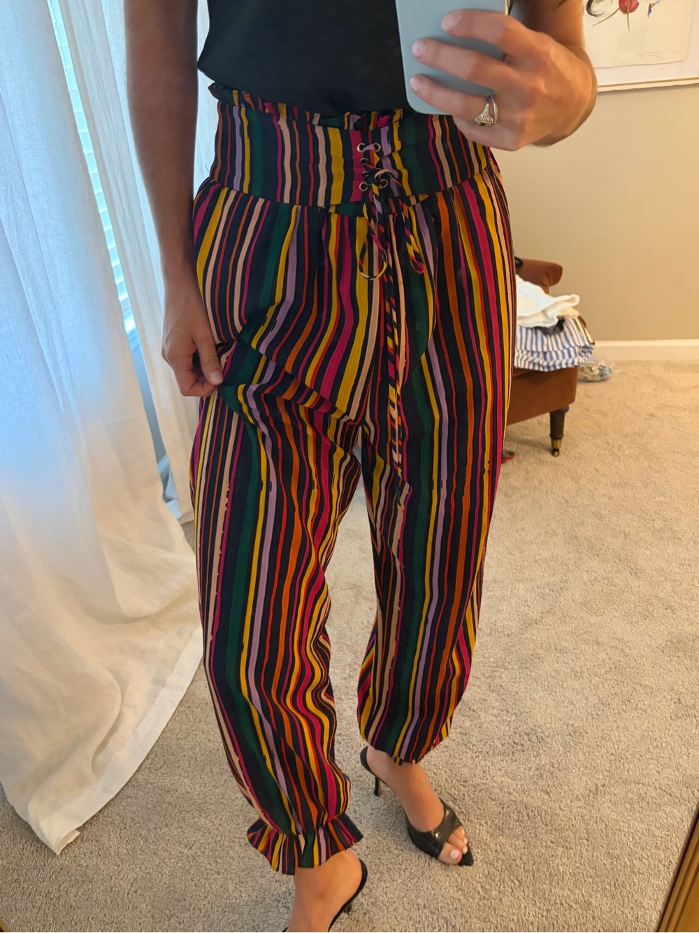 Striped balloon pants - Picture 2 of 3